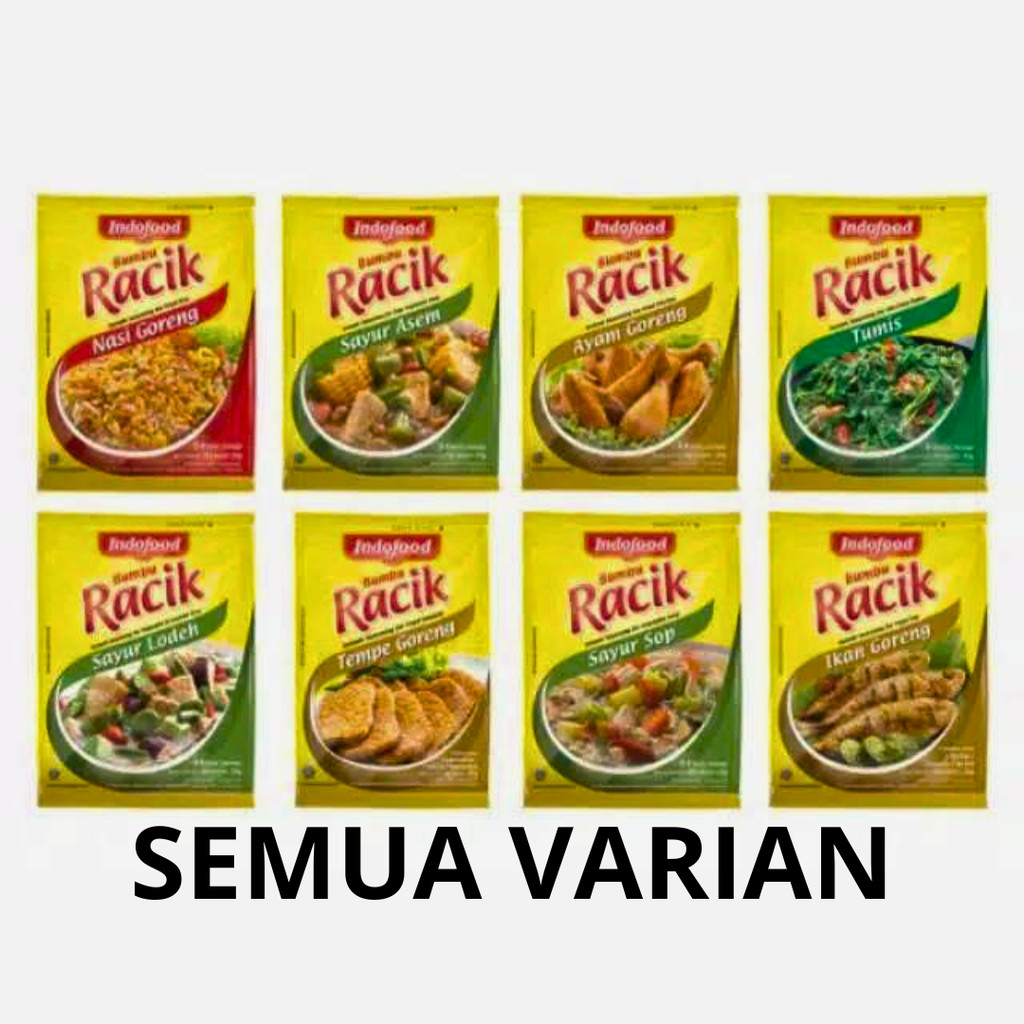 

1 Renceng Bumbu Racik Indofood All Varian/ Bumbu Nasi Goreng / Racik Ayam Goreng / Bumbu Racik Tempe