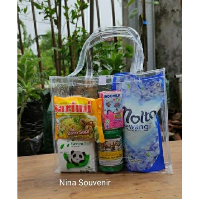 

Tas Jinjing Mika Full Transparan Spesial Harga Promo 30*10*25