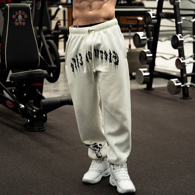 2024 New Spring Men's Sweatpants Europe and The United States Long Sports Leisure Fitness Training P