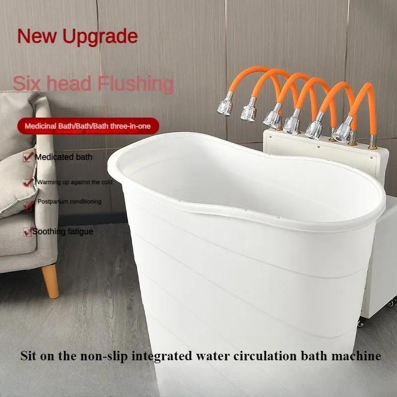 

Medicine bathtub Adult bubble tub Adult bath tub Beauty salon Household bath bucket Can sit Medicine bathtub Ladies only
