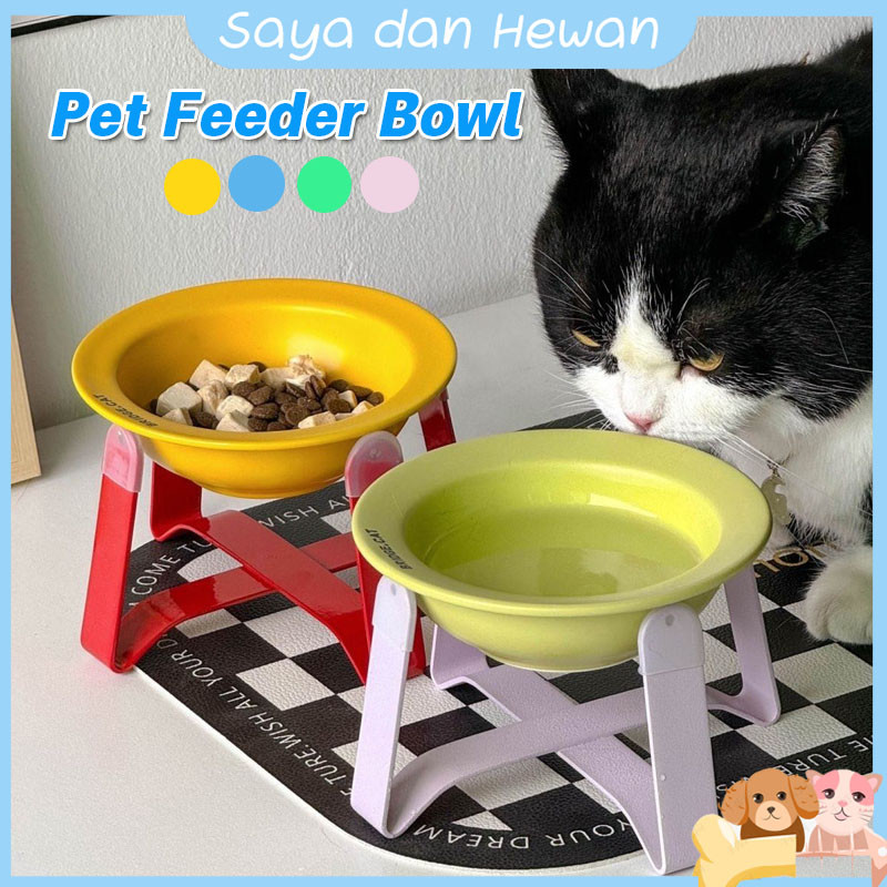 [NEW]Mangkuk Kucing Keramik Pet Bowl Tempat Mangkok Bowl Makan Kucing Lucu Anti Bungkuk