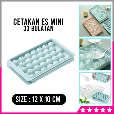 Cetakan Jelly Es Batu Ice Ball Puding Bulat 33 Bulat Mini