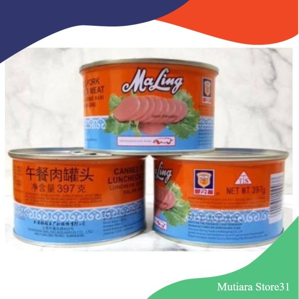 

Ma Ling TTS Luncheon Pork Meat [170gr] - Daging Babi Ham Maling