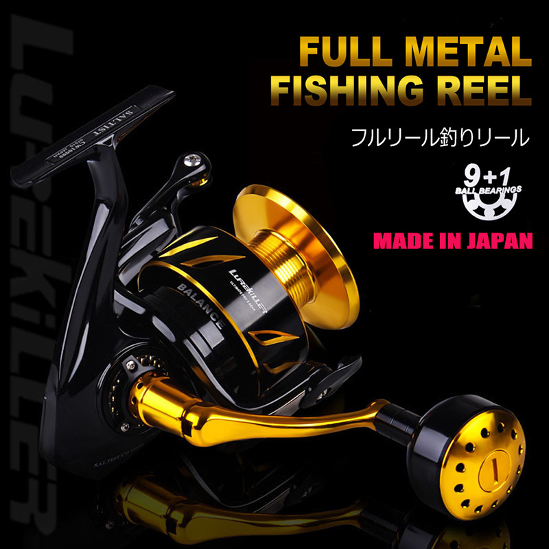Original Japan Made Lurekiller Metal Body Spinning Reel Jigging Reel Saltist CW3000/4000/4000H/5000/