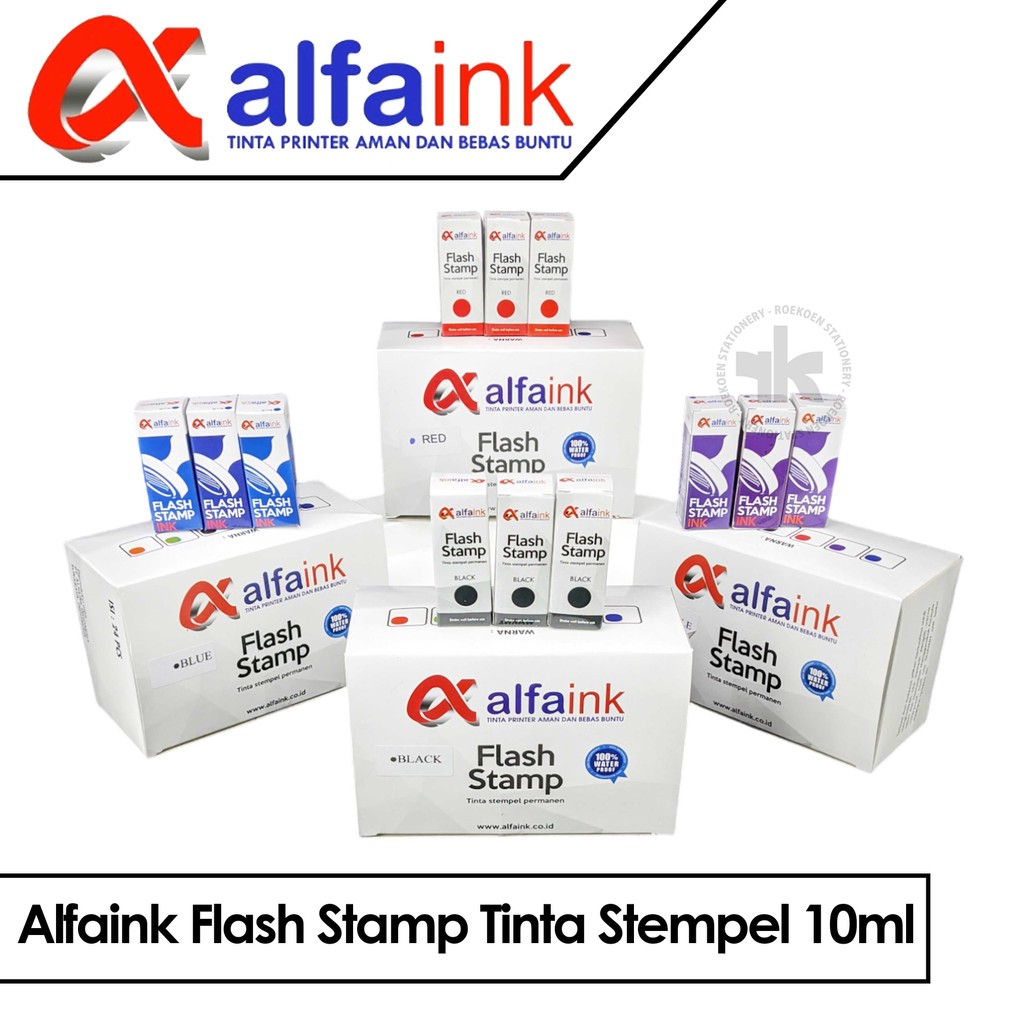 

Alfaink Flash Stamp Tinta Stempel 10ml