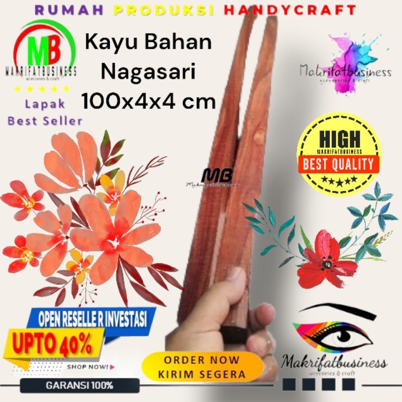 MAKRIFATBUSINESS BAHAN TONGKAT KAYU GALIH NAGASARI 100 x 3 x 3  cm
