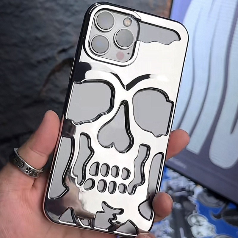 Casing Tengkorak Untuk IPhone 14 Pro Max Mewah Pendingin Disipasi Panas Disipasi Halloween Ghost Cov
