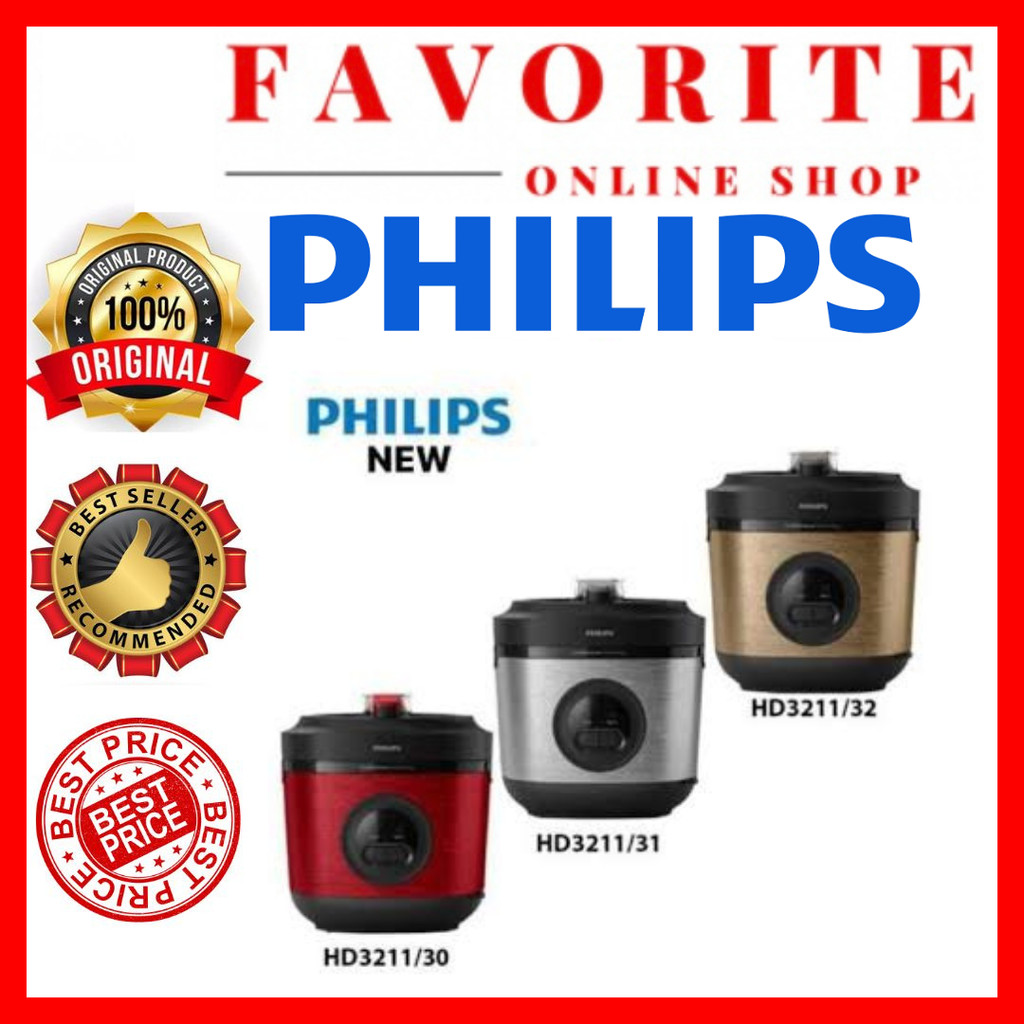 MAGIC COM PHILIPS 3211 PHILIPS MAGIC COM HD-3211 RICE COOKER MAGIC COM 1.8 LITER  3211 PHILIPS