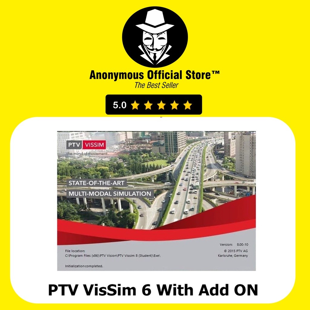 PROGRAM PTV VISSIM 6 WITH ADDONS VIS SIM GEOMETRIES ANALYSING PUBLIC TRANSPORT FULL VERSION LIFETIME