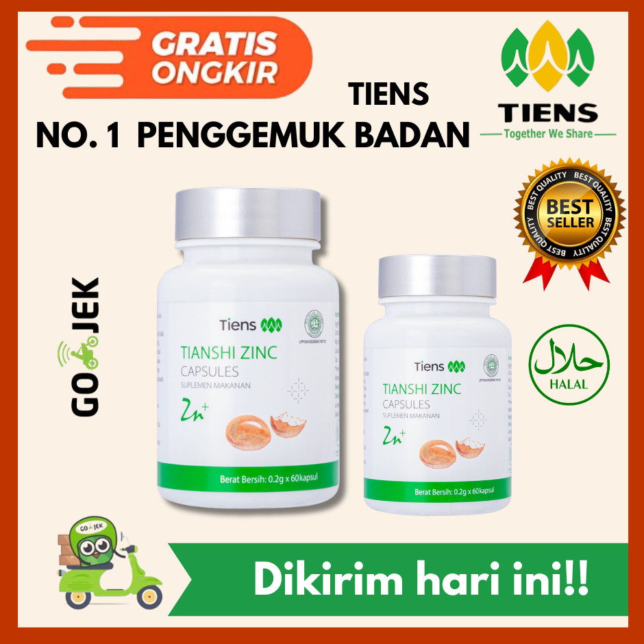 Tiens - Tiens Zinc Anak Suplemen Tambah Tinggi badan & Nafsu Makan Penggemuk Anak