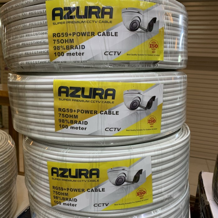 Kabel CCTV RG 59+ Power Azura 100 meter