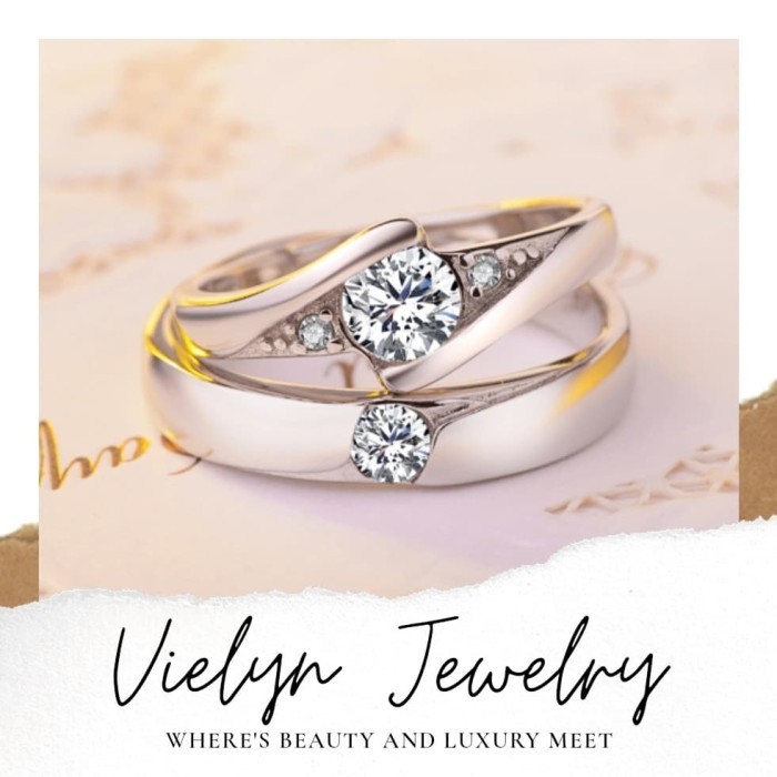 NEW -Cincin Swarovski couple / Cincin Silver Couple / Cincin couple