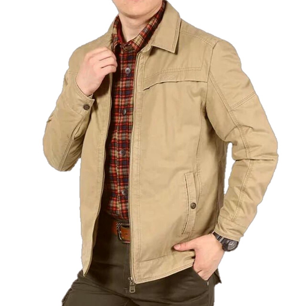 Jaket/Jaket Pria/ Jaket Bahan Kain Katun/ Jaket Casual/ Jaket Fashion Pria Terbaru