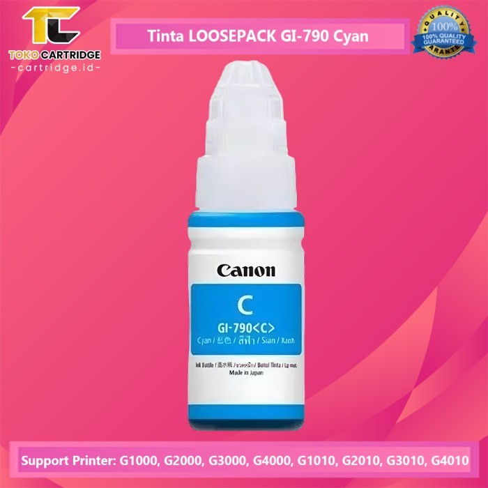 

[Promo]Terjangkau Tinta Original Canon GI790 GI-790 GI 790 Magenta G1000 G2000 G3000 - No Box Cyan
