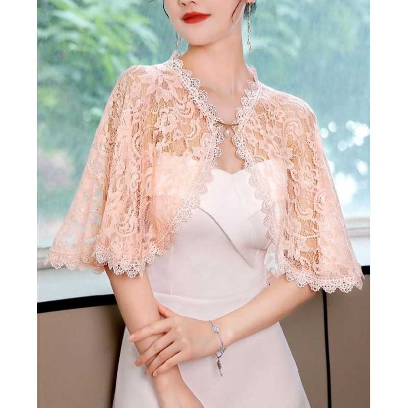 auter blus kardigan kekinian.auter blus brokat renda Terbaru