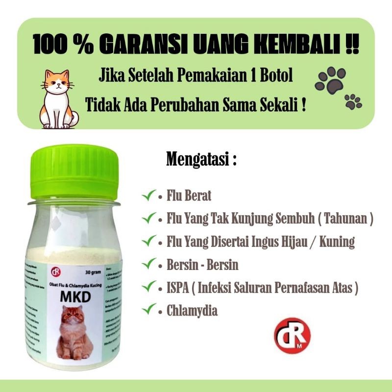 PALASTONESHOP Obat Flu Kucing Pilek Kucing Chlamydia Kucing Saluran Pernafasan Kucing Batuk Kucing I