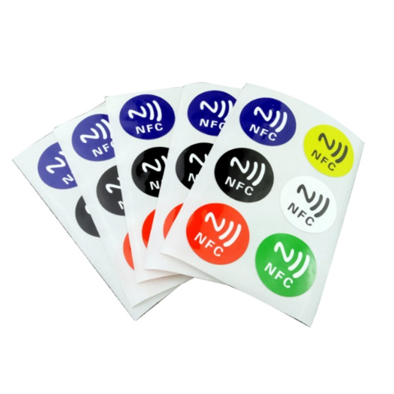 

6PC Waterproof PET Material NFC Tag Stickers Smart Card RFID Adhesive Label 13.56MHz for Samsung Android