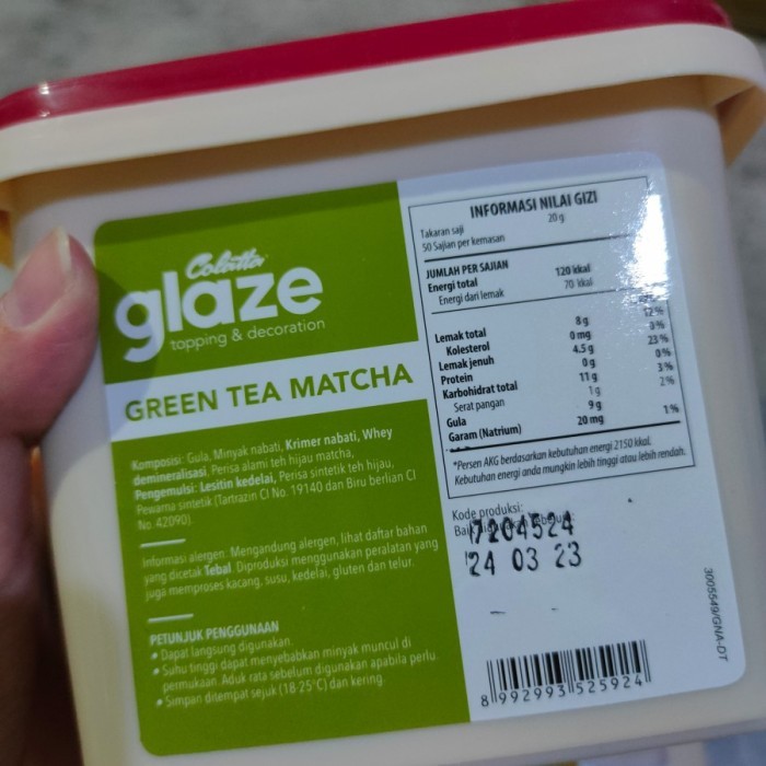 

COLATTA GLAZE 1 KG ALL VARIAN RASA - GREEN TEA