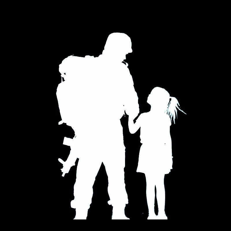 COD Stiker Cutting tentara prajurit pasukan mobil motor sepeda kaca spakboard anti air Helm Visor