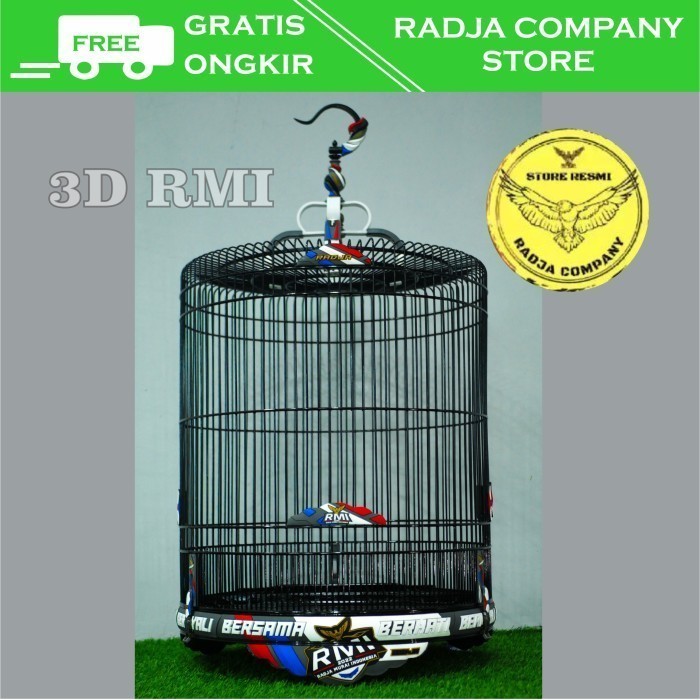 Sangkar Murai RMI 3D Radja Company Sangkar Carbon Burung Murai Batu - RMI 3D