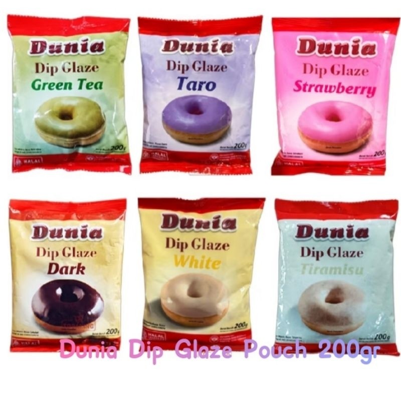 

Dunia Dip Glaze Toping Aneka Rasa 200gr