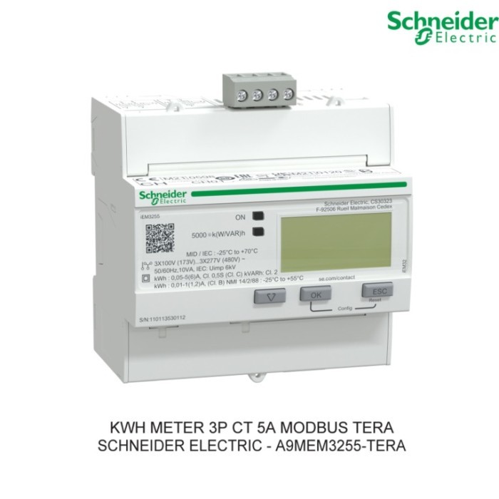 SCHNEIDER KWH METER 3P CT 5A MODBUS TERA
