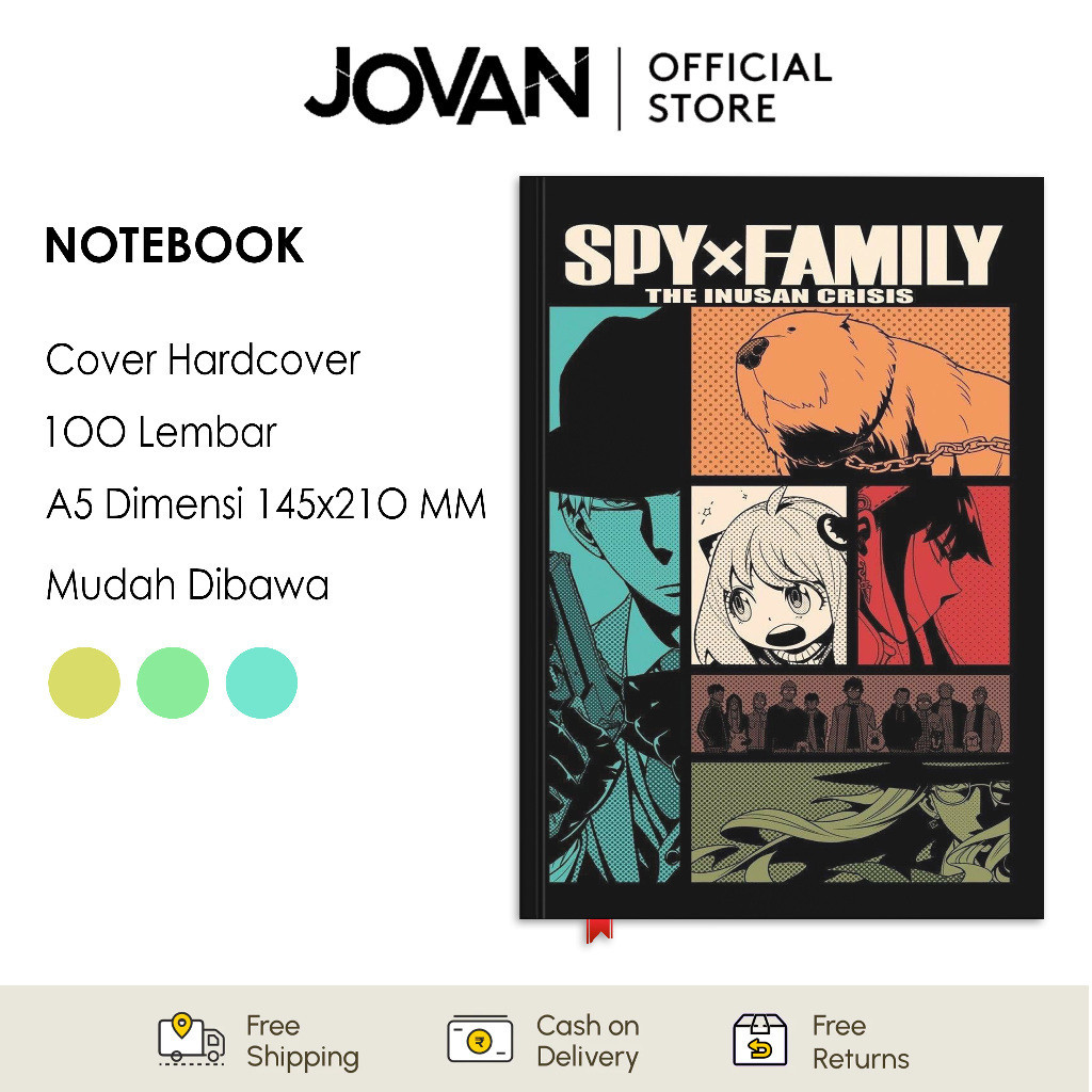 

Notebook Hardcover Custom Spy x Family 2 Buku Tulis Catatan Note Agenda Planner Jurnal Diary Notebook Anime