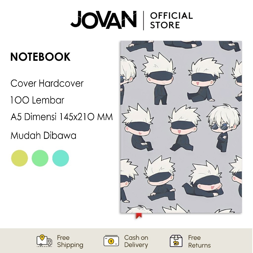 

Notebook Hardcover Custom Satoru Gojo Jujutsu Kaisen 7 Buku Tulis Catatan Note Agenda Planner Jurnal Diary Notebook Anime