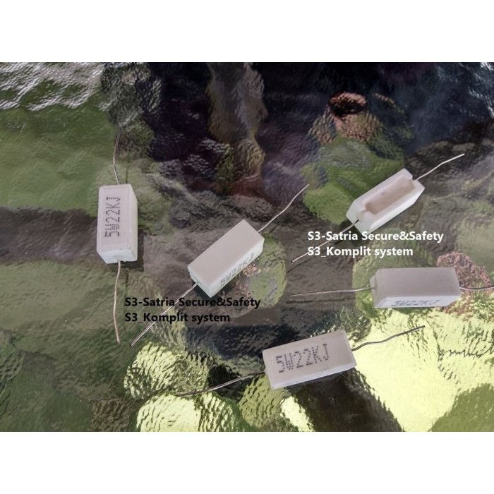 R5W22K 5W 22K Kapur 5 W watt 22 K Resistor 5W 5W22K 5Watt ohm