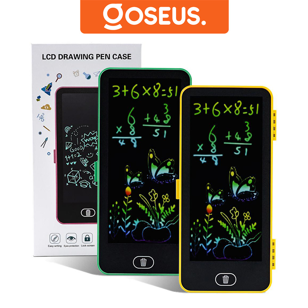 

Drawing Box Kotak Pensil 2in1 Papan LCD Writing Drawing Pad Edukasi Stationary Anak ATK3013