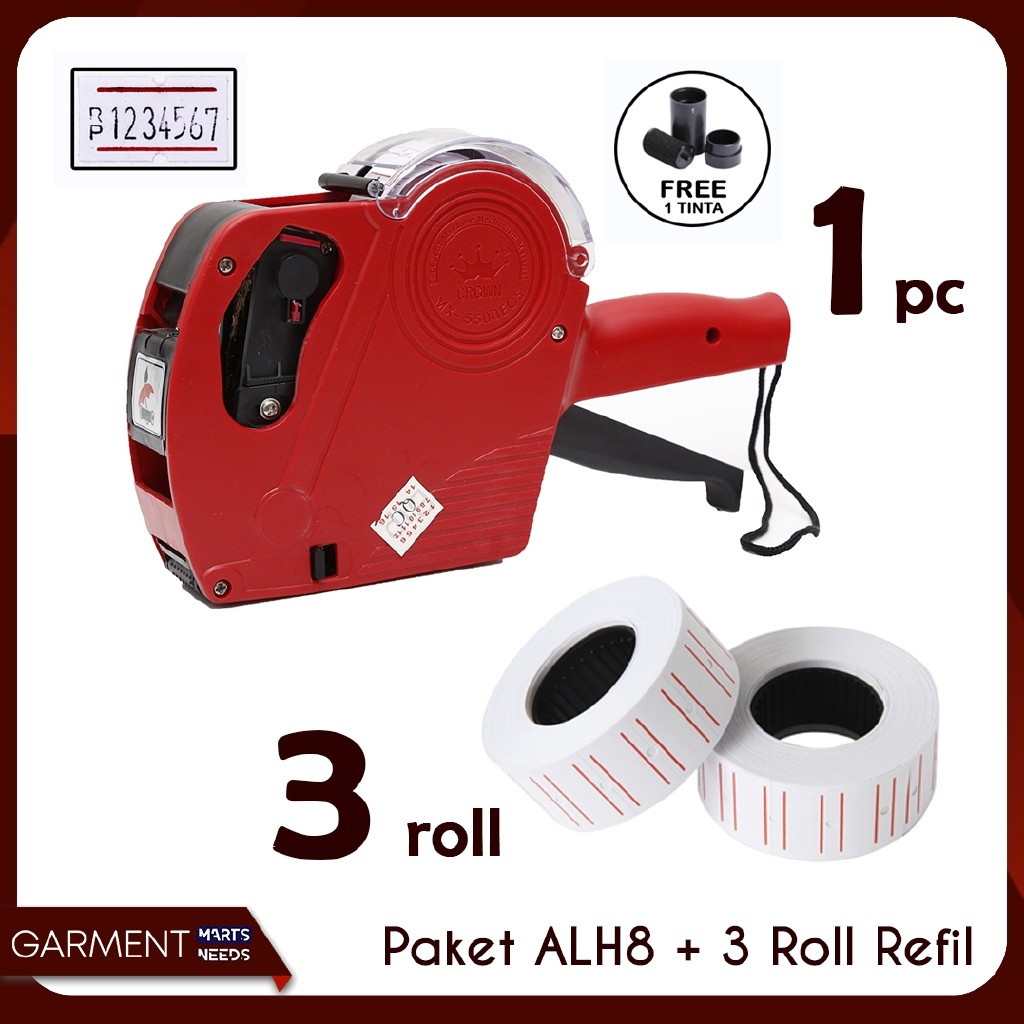 

RAIDESAFA_SHOP ALAT LABEL HARGA PRICE LABELLER MX 5500 & 3 ROLL