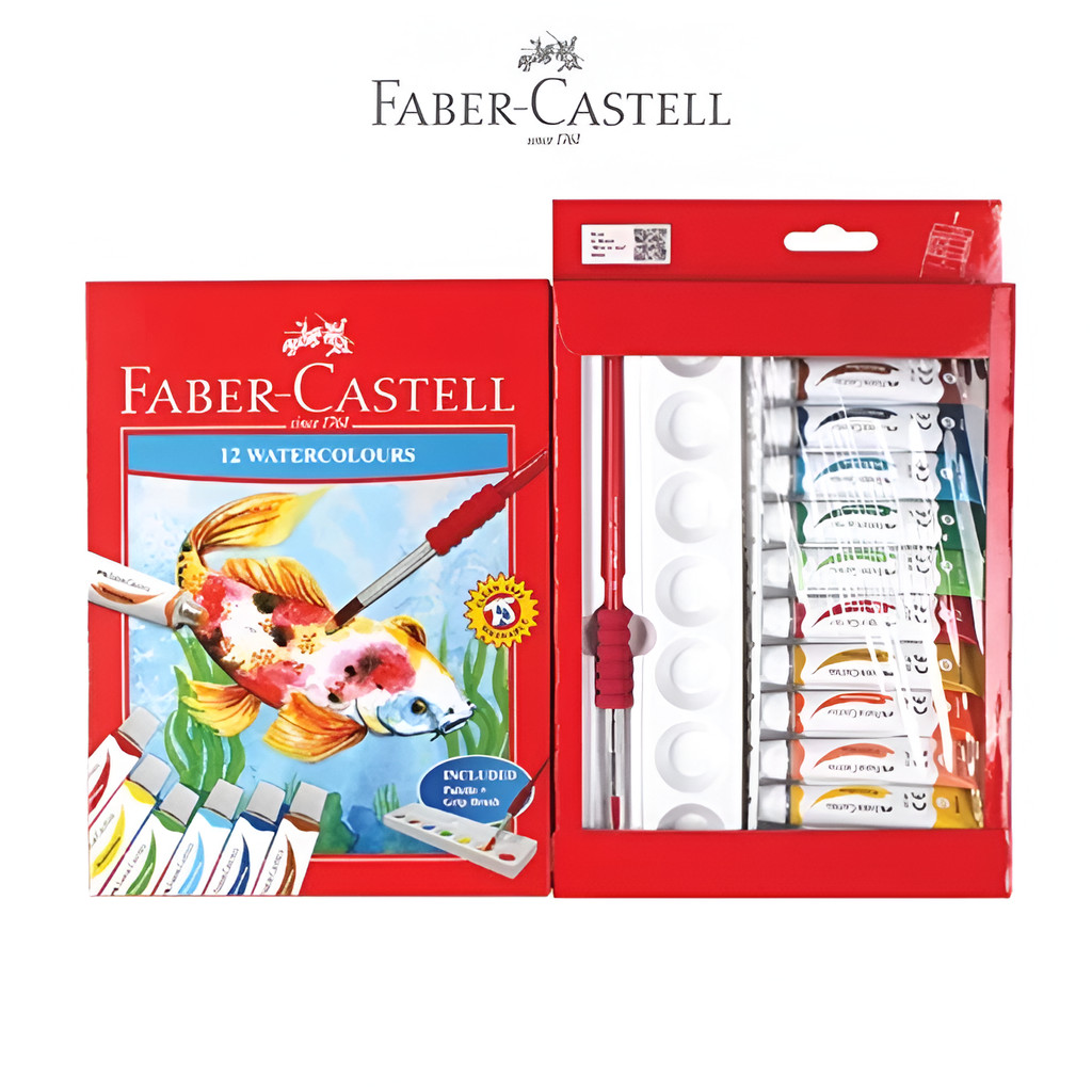 

Faber-Castell Watercolour tube Cat Air 12 ml 12 Colours - Watercolor 12 Warna x 12 ml