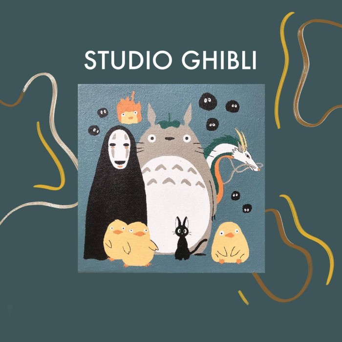 

promo -Paint By Number Studio Ghibli | ByPainters | Painting Set | 20x20cm
