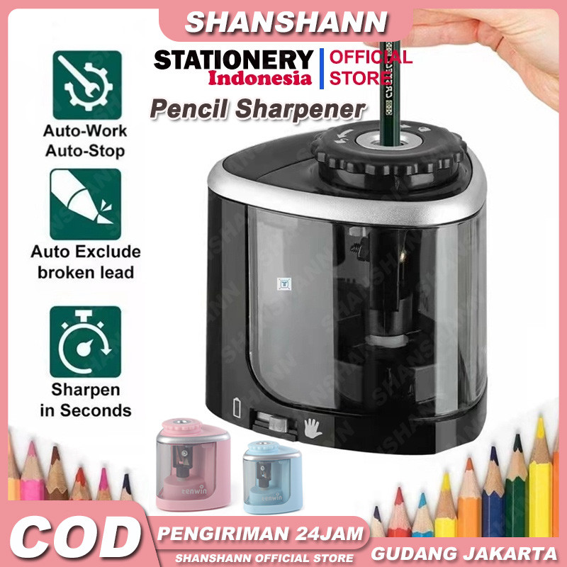 

Rautan Pensil Elektrik / PENCIL SHARPENER - TENWIN 8005/ Dilengkapi 2 Mata Pisau