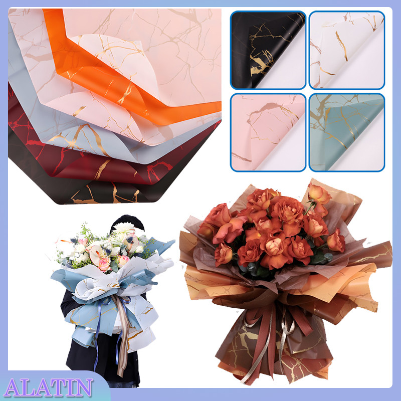 

TERLARIS WRAPPING / Marble Gold Wrapping Paper / Wisuda / Birthday / Gift / WeddingFlower Wrapping Marmer