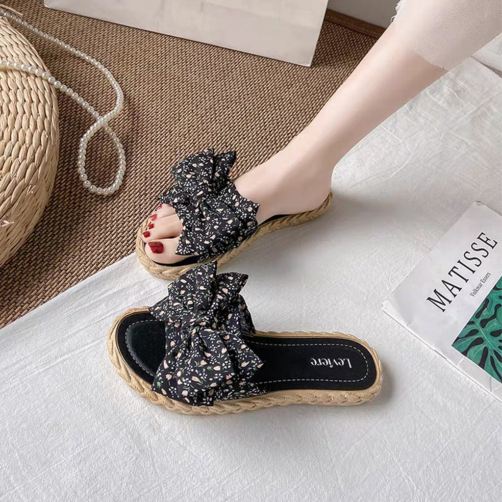 Jackson TG1657 Sandal Wedges Wanita Slop Gesper Ujung Terbuka