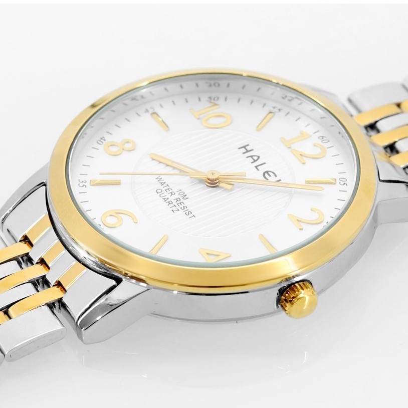 HALEI IND 484 L Bergaransi Jam Tangan Wanita Halei Original Fashion Anti Air Rantai Stainless Back