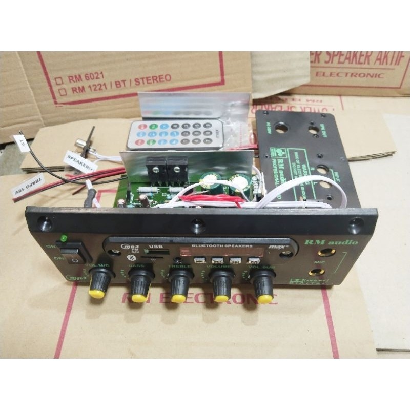 Kit Power Speaker Aktif MP3 Bluetooth Subwoofer