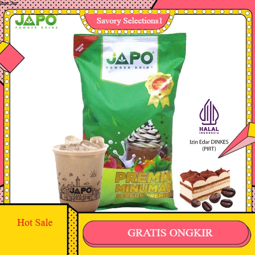 

【SAVORY】DISKON!! JAPO Bubuk Minuman Tiramisu 1 kg
