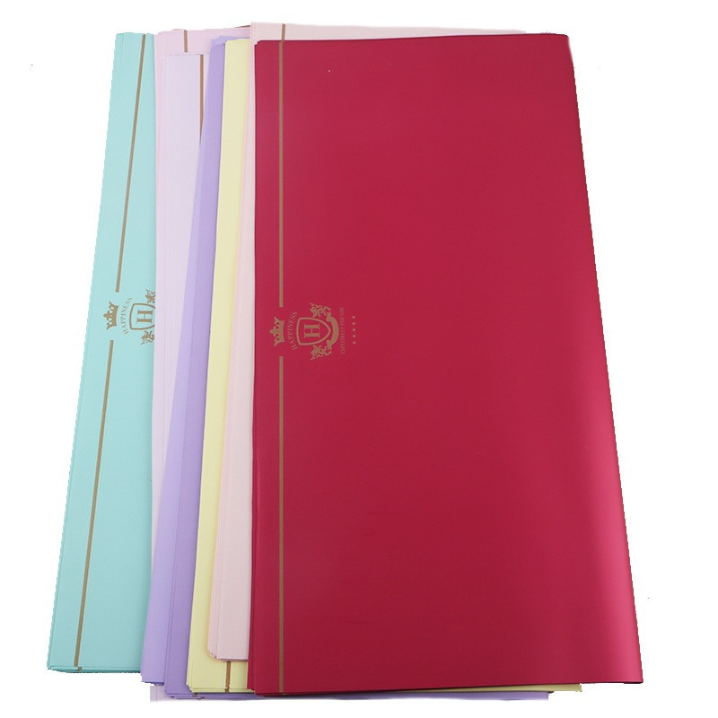 

Flower Wrapping Paper Crown List Gold Bunga Cellophane Kertas Buket Bunga Solid Florist KB084