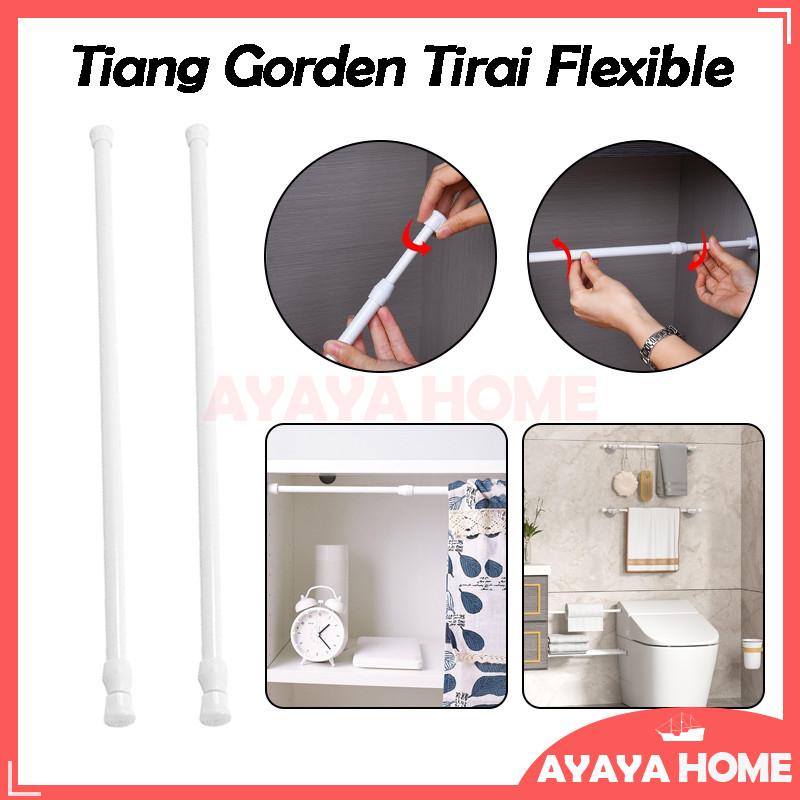 Tiang Shower Gorden/Tiang Gorden Fleksibel/Tiang Pipa Fleksibel