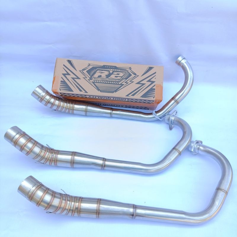 Leher Knalpot Racing Fu Paten leher Tanpa sambungan Leheran Fu porting 147cc- 230cc Gratis nama lase