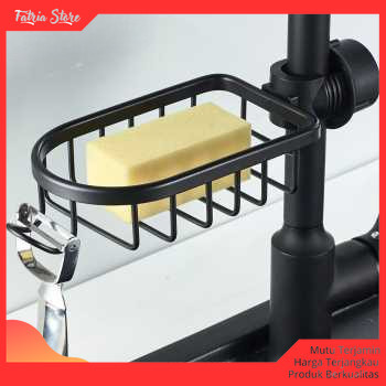 Gantungan Wastafel Cuci Piring Kamar Mandi Gantung Rak Kran Alumunium - Fatria Store