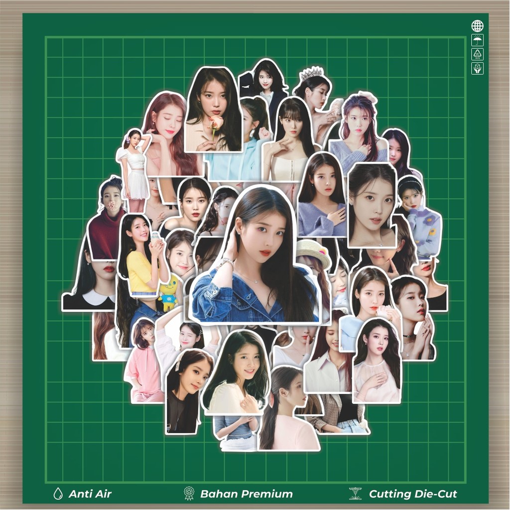 

HOT 50 PCS STIKER Stiker LEE JI EUN (IU) Stiker Fashion Cars Decal Dingin Kartu Album Custom Vinyl Anti Air- Sticker Aesthetic Buku Journal Koper Casing HP Tablet Laptop Helm Motor Botol Minum