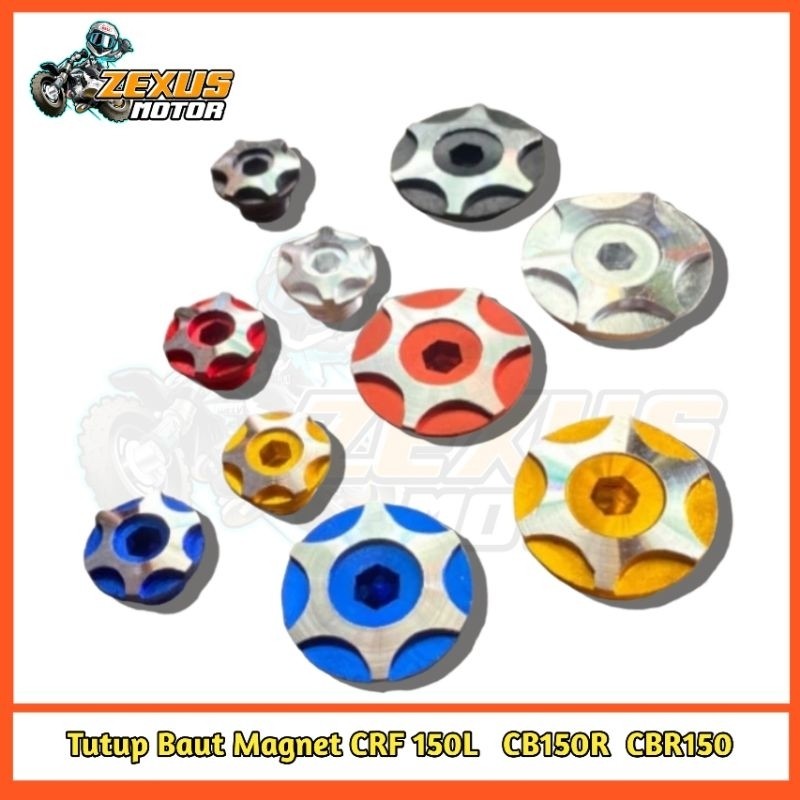 Tutup Baut Magnet CRF 150L CB150R CBR150 Verza Satu Set 5 Pilihan Warna