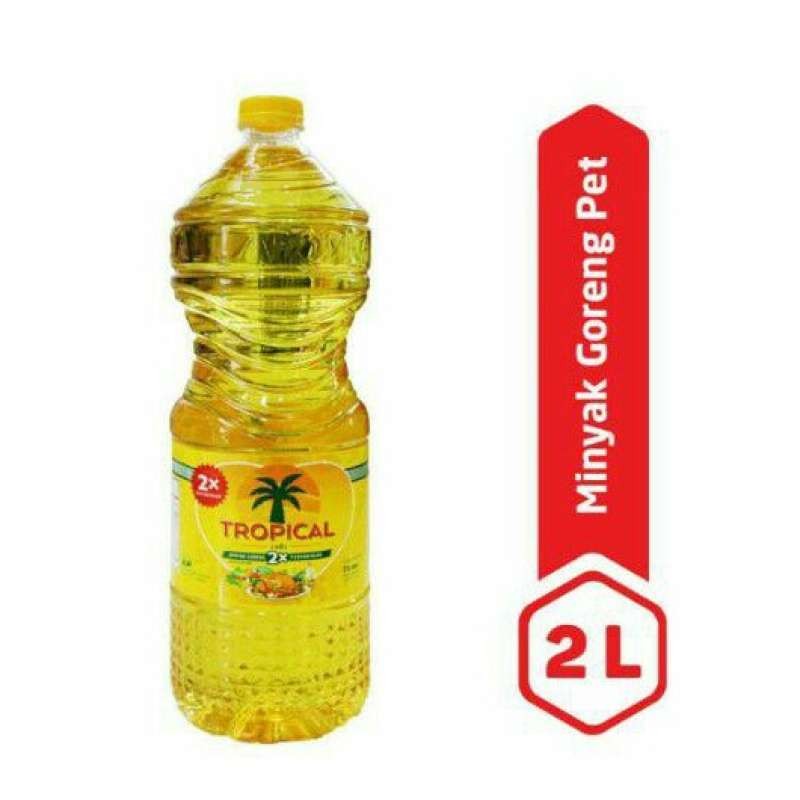 Tropical Minyak Goreng Botol 2 Liter Stok Dapur Hemat Keluarga