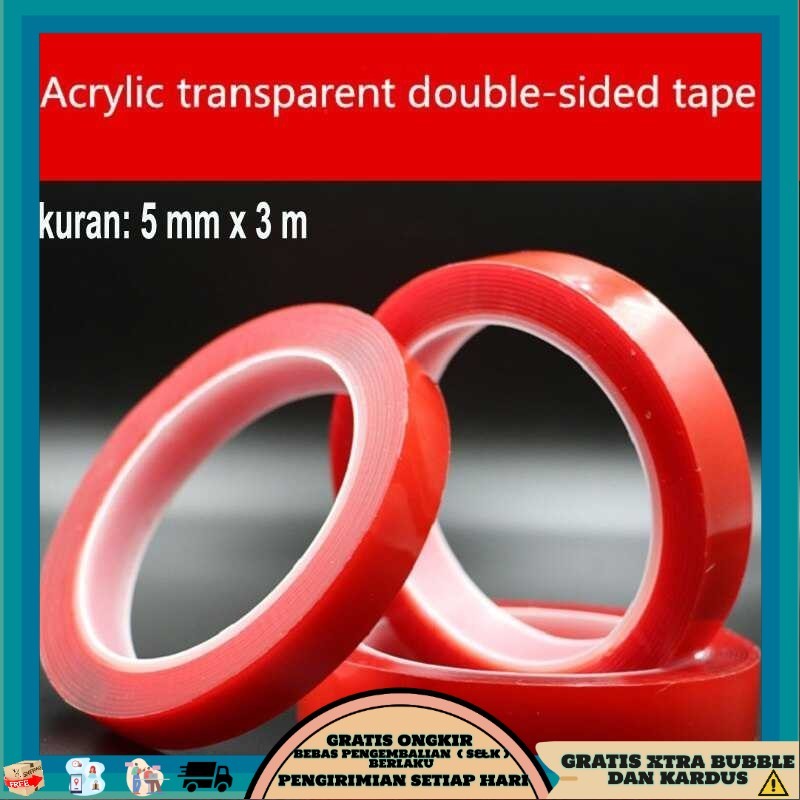 

TQK - TaffPACK Perekat Double Tape Acrylic Adhesive Transparent Sticker - J4702