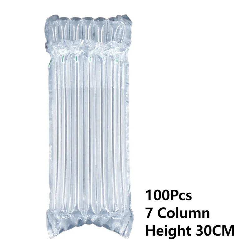 

100Pcs 7 Column Height 30CM Red Wine Gas Column Bag Express Shockproof Packaging Inflatable Bubble Bag Bubble Column