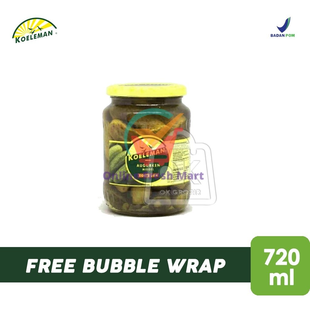 

Koeleman Augurken / Gerkin / Acar Timun (Botol Kaca 720ml) - Online Fresh Mart Denpasar