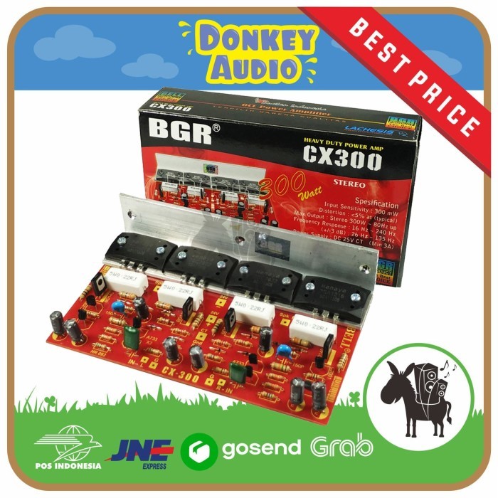 SD99 KIT POWER AMPLIFIER AMPLI STEREO CX 300 OCL SYSTEM (2X1) BELL BGR